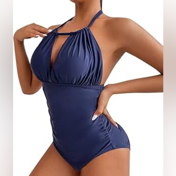 Women‎ One Piece Swimsuit Tummy Control Bathing Suit Swimwear Size M - Picture 3 of 3